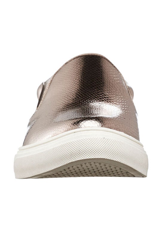 Ellos Womens Plus Size Embossed Slip-On Sneaker